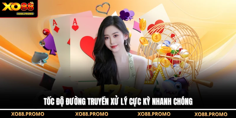 Tốc độ đường truyền xử lý cực kỳ nhanh chóng